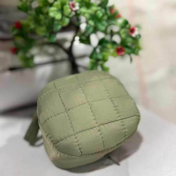 Mukena de Voyage Uni Vert Sauge